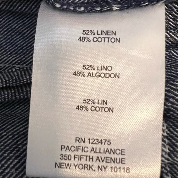 13.Jones New York.NWT.Linen blend material.Midi open vests w/pockets.S Oversized - Picture 9 of 9